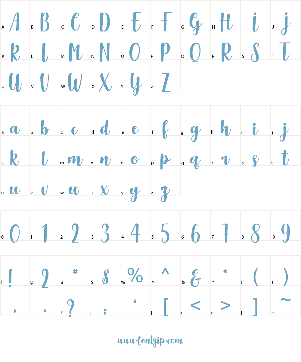Delicious Adventures Font Character